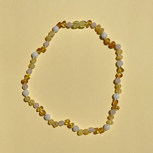 【cora2023millyさま専用ページ】Amber Necklace  - pastel - 40cm