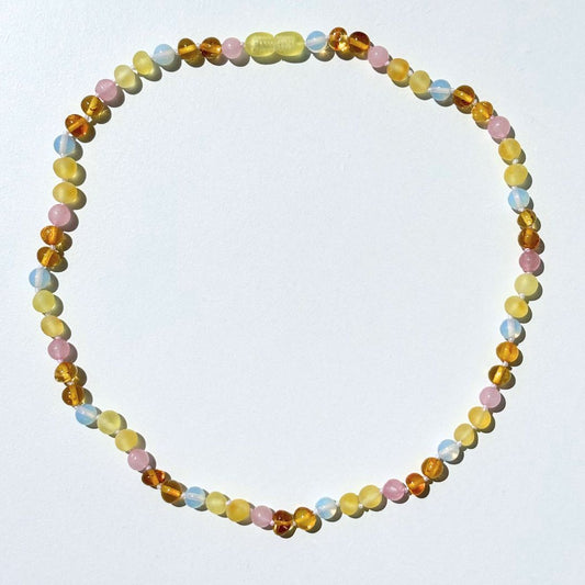 Amber Necklace - Pastel Colors - 45cm