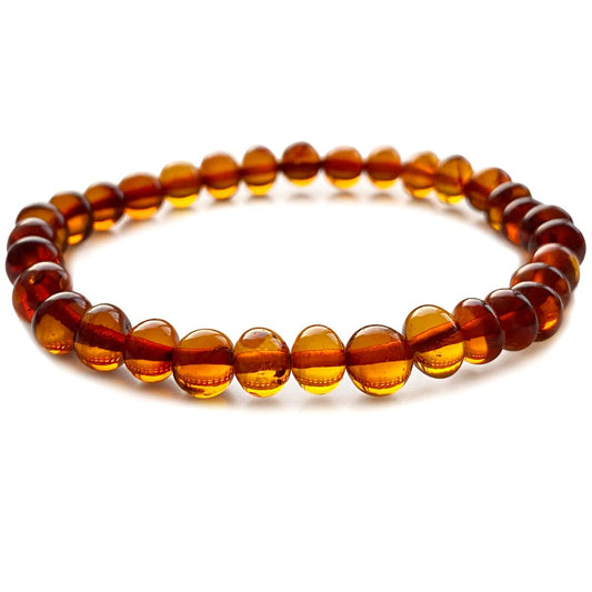 【mic_dan_mさま専用ページ】Amber bracelet - Cognac - 16cm