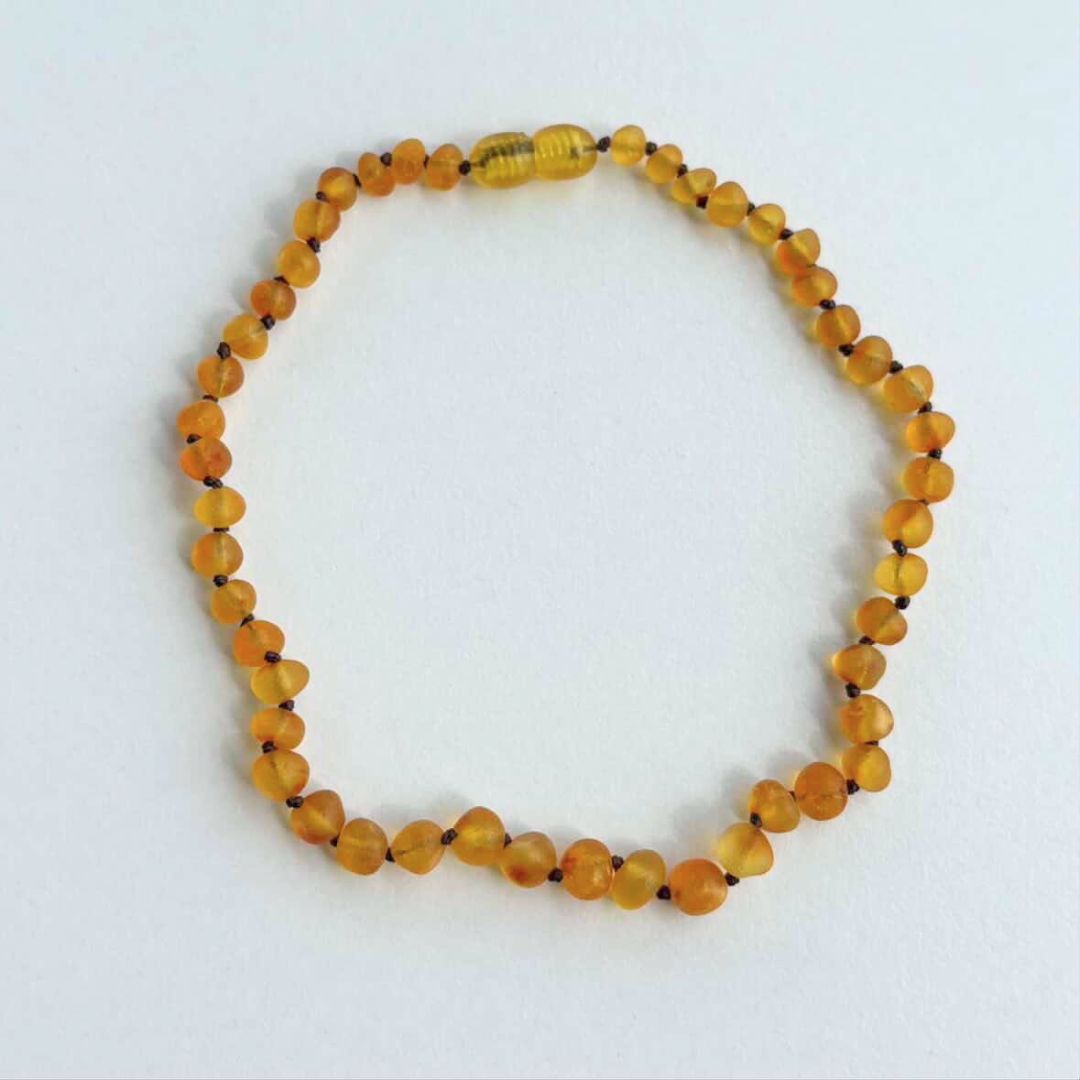[OUTLET]  Amber Necklace - Raw Honey - 32cm