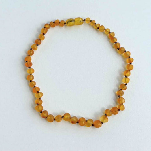 [OUTLET]  Amber Necklace - Raw Honey - 32cm