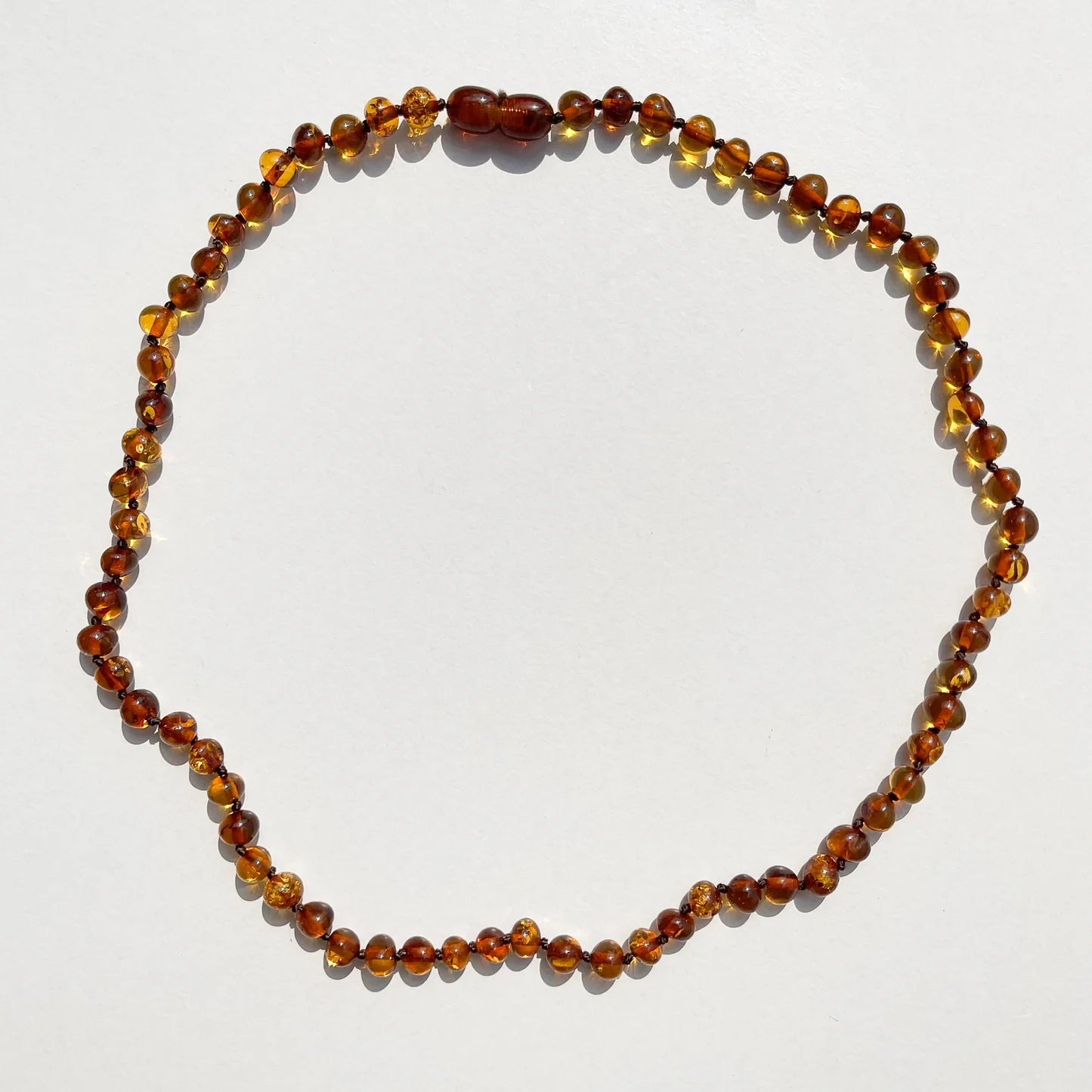 【e0421hさま専用ページ】Amber Necklace - Cognac -    50cm