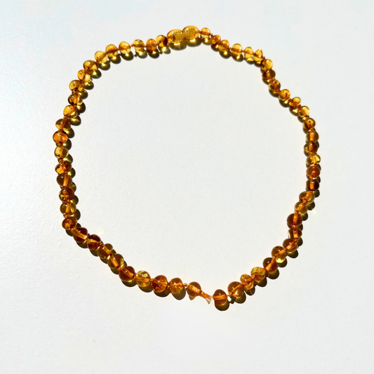 【mmoe.mmさま専用ページ】Amber Necklace- honey - 32cm