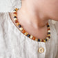 Amber Necklace - Unpolished Multi Colors - 32cm