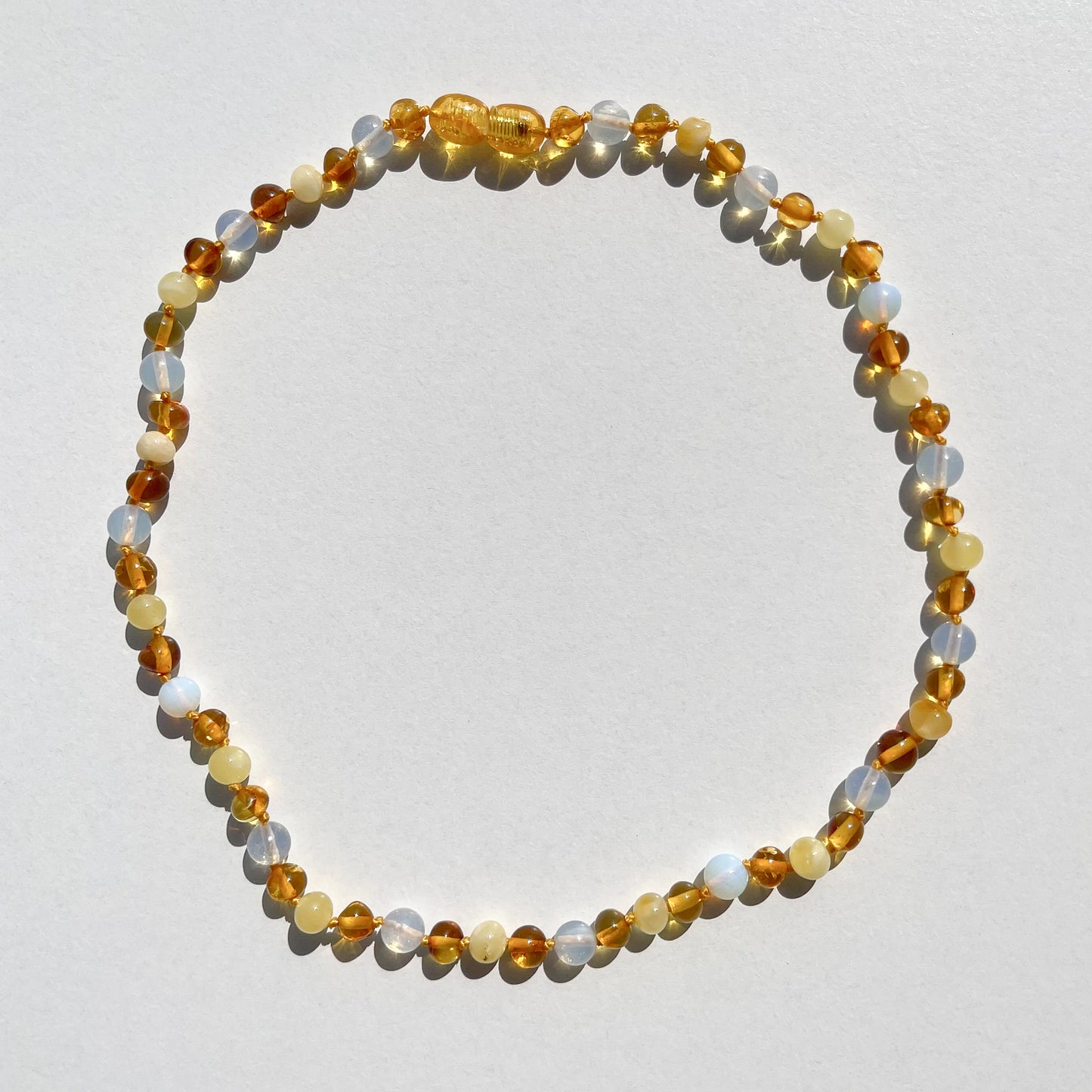 Amber Necklace - Chamomile - 40cm